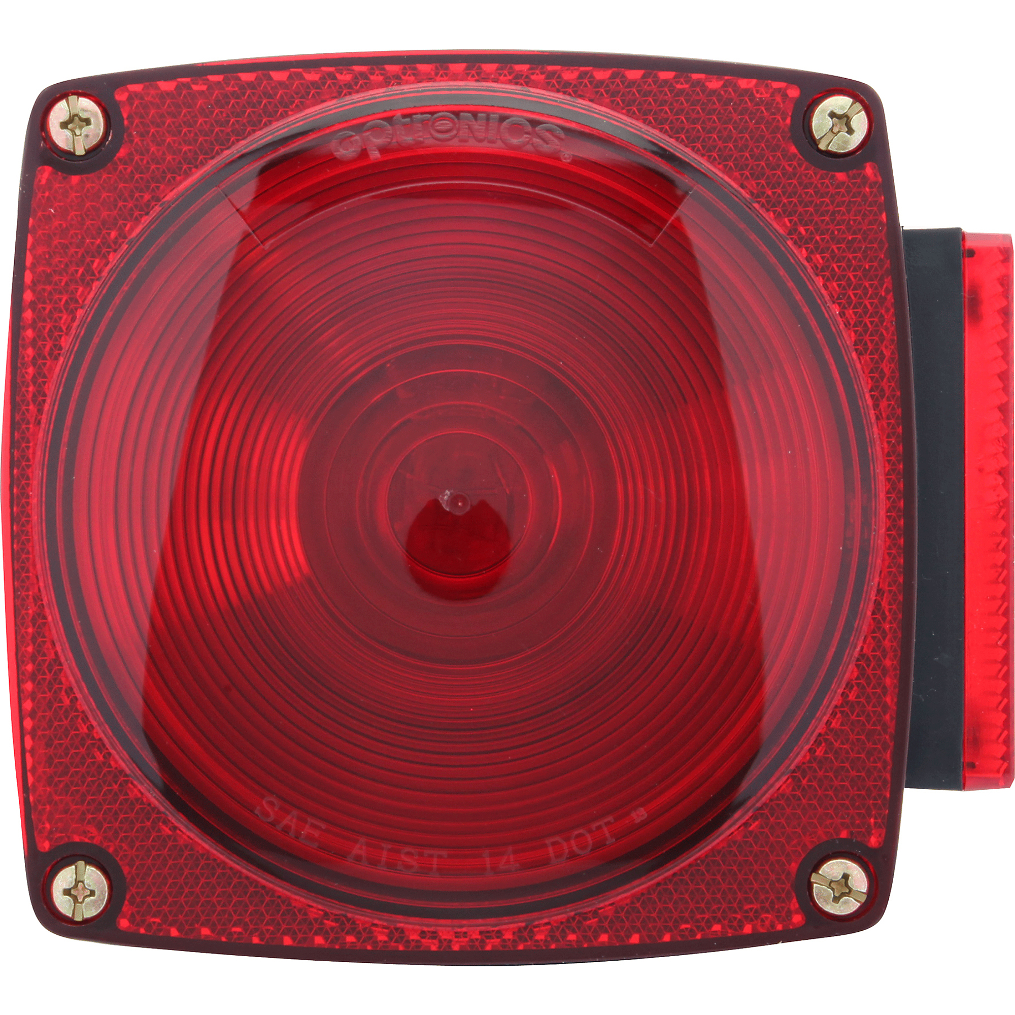 RED UNIVERSAL STUD MOUNT TAIL LIGHT; PASSNGR SIDE